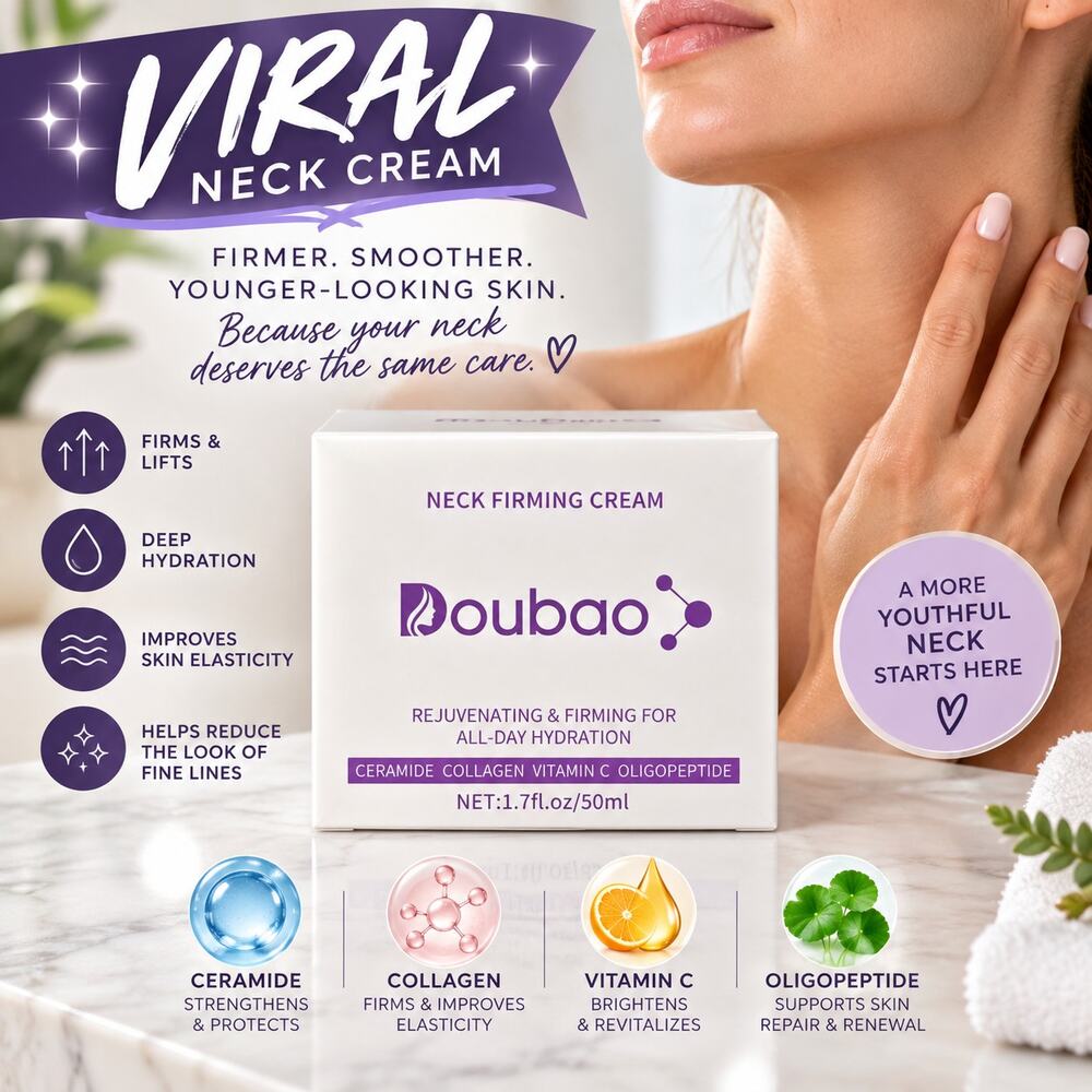2 PACK Doubao Neck Firming Cream 50ml Collagen Ceramide Vitamin C Sealed